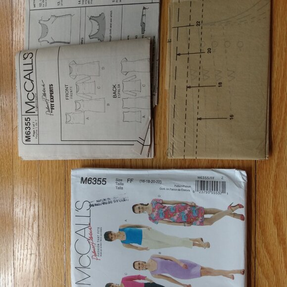 Plus Size 16-22 Tops Dresses Sewing Pattern UNCUT McCall's 6355 - Picture 9 of 13